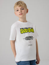 Bright White SKATERPARK Bluse fra Name it - 13261129