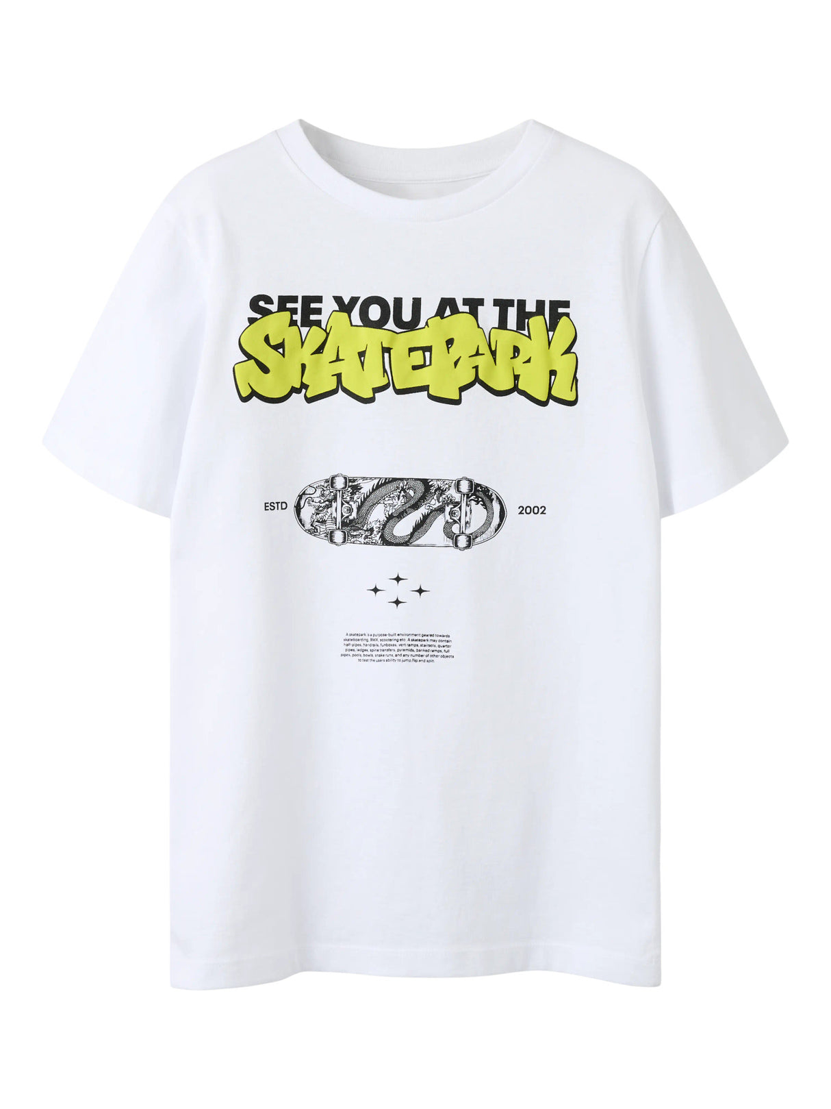 Bright White SKATERPARK Bluse fra Name it - 13261129