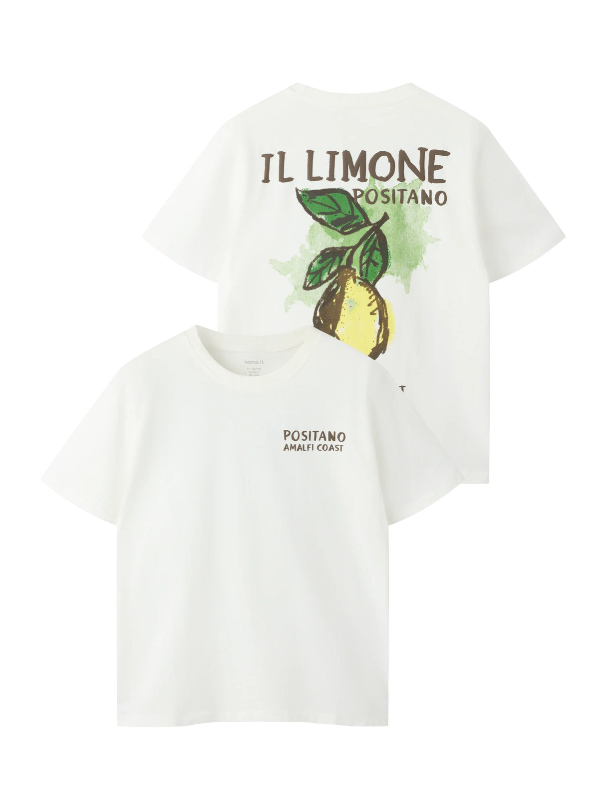 Cloud Dancer Lemon Bluse fra Name it - 13262286