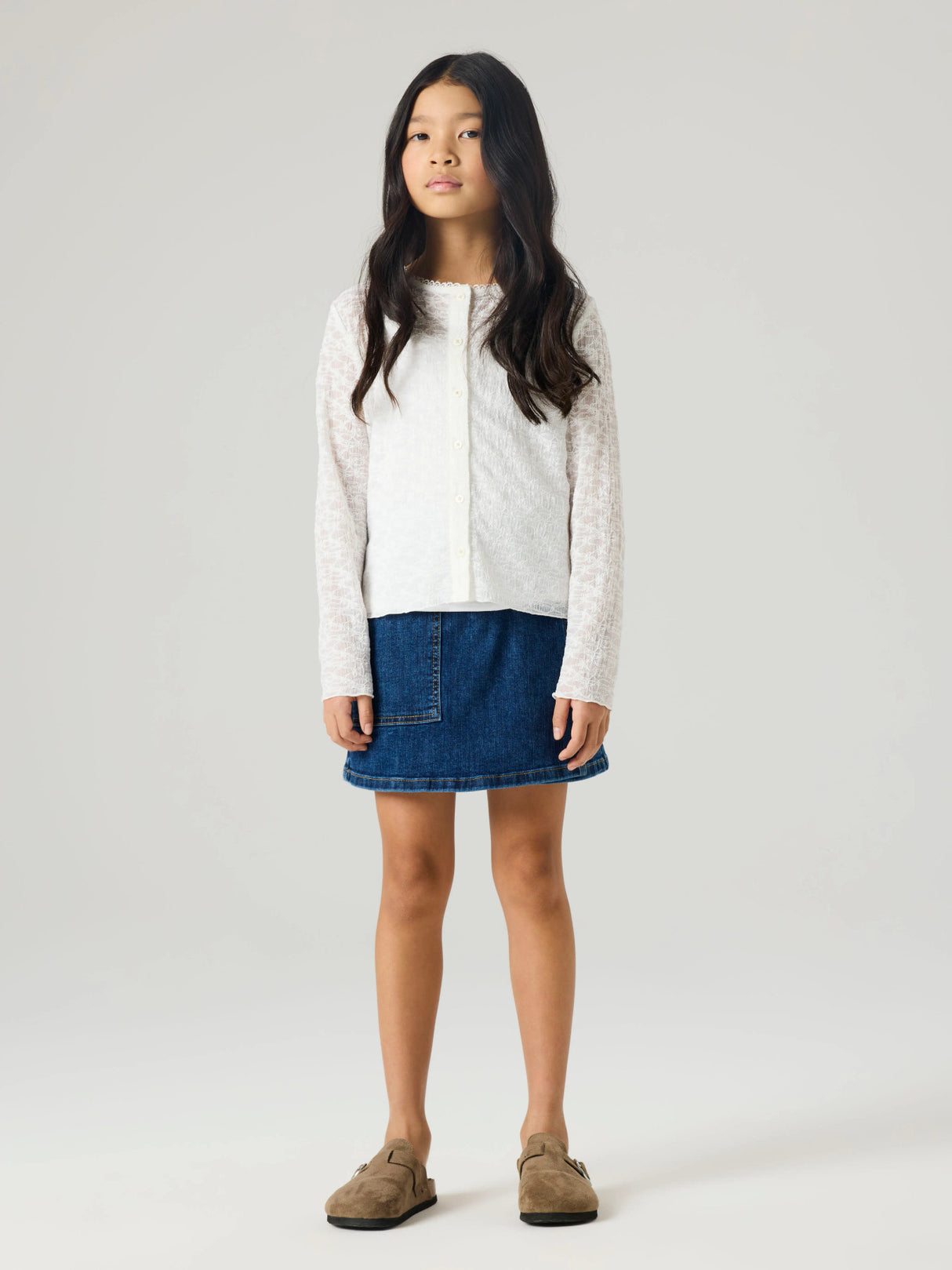 Bright White Cardigan fra Name it - 13262585
