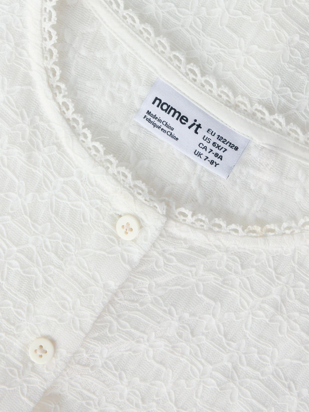 Bright White Cardigan fra Name it - 13262585