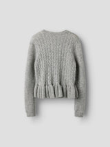 Grey Melange Striktrøje fra Name it - 13264701