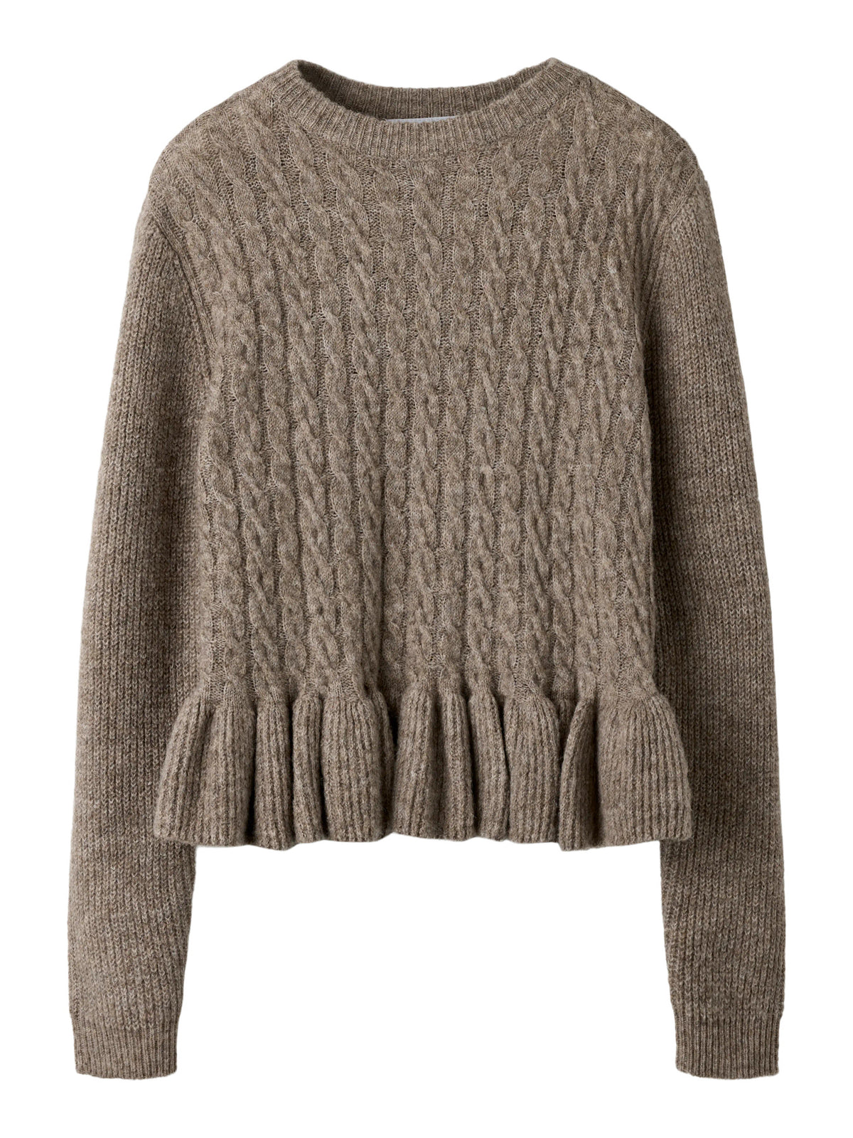 Taupe Gray Striktrøje fra Name it - 13264701