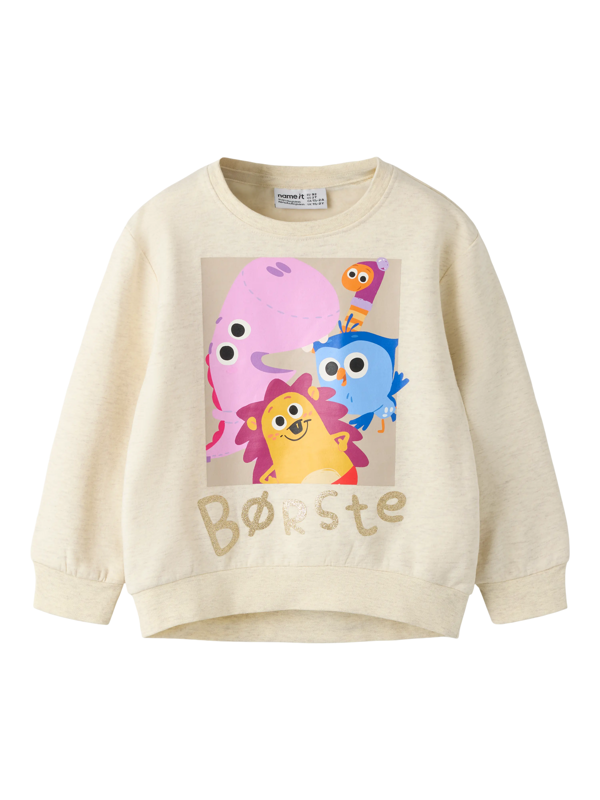Peyote Melange Sweatshirt fra Name it - 13265620 - FORUDBESTILLING