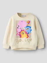 Peyote Melange Sweatshirt fra Name it - 13265620 - FORUDBESTILLING
