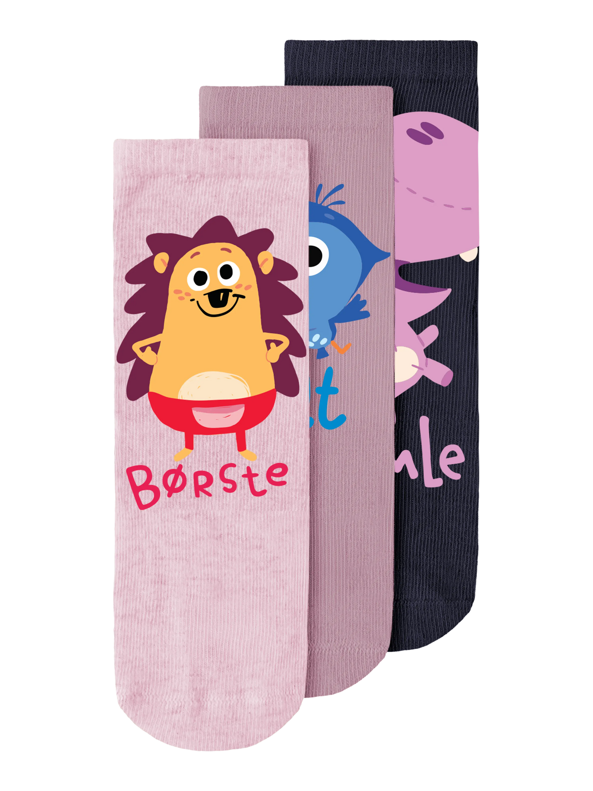 Mauve Shadows 3P Mauve s+Evening b+Cradle P Strømper fra Name it - 13265652 - FORUDBESTILLING