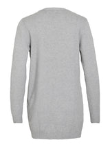 Light Grey Melange Striktrøje fra VILA - 14044041