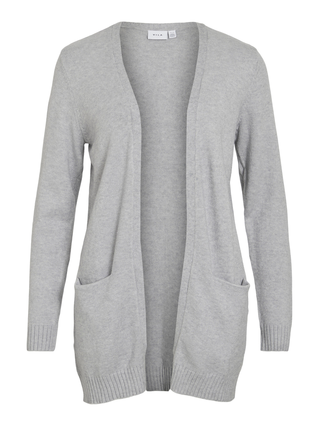 Light Grey Melange Striktrøje fra VILA - 14044041