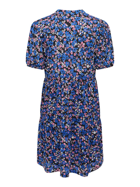 Black MAZARINE BLUE/ ROSE FLOWER Kjole fra JDY - 15322336