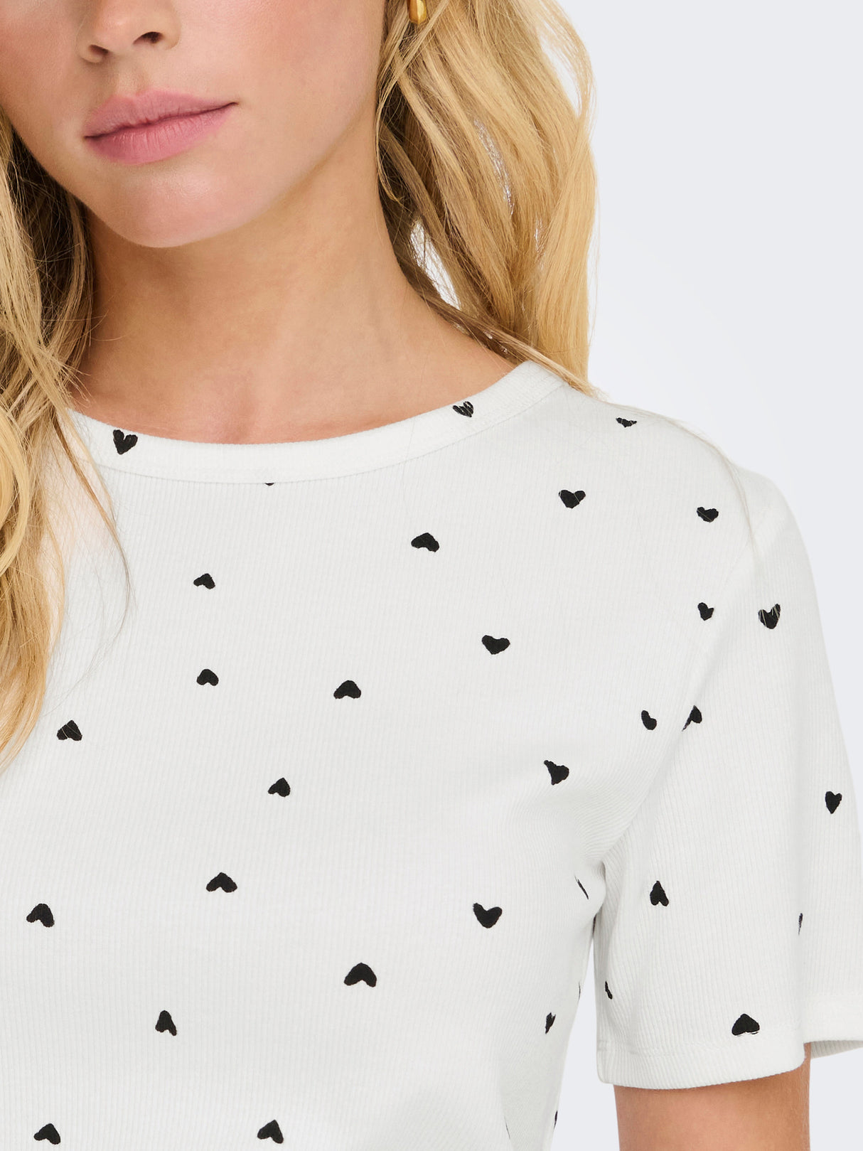 Cloud Dancer BLACK HEARTS Top fra JDY - 15336793
