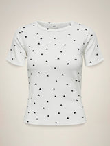 Cloud Dancer BLACK HEARTS Top fra JDY - 15336793