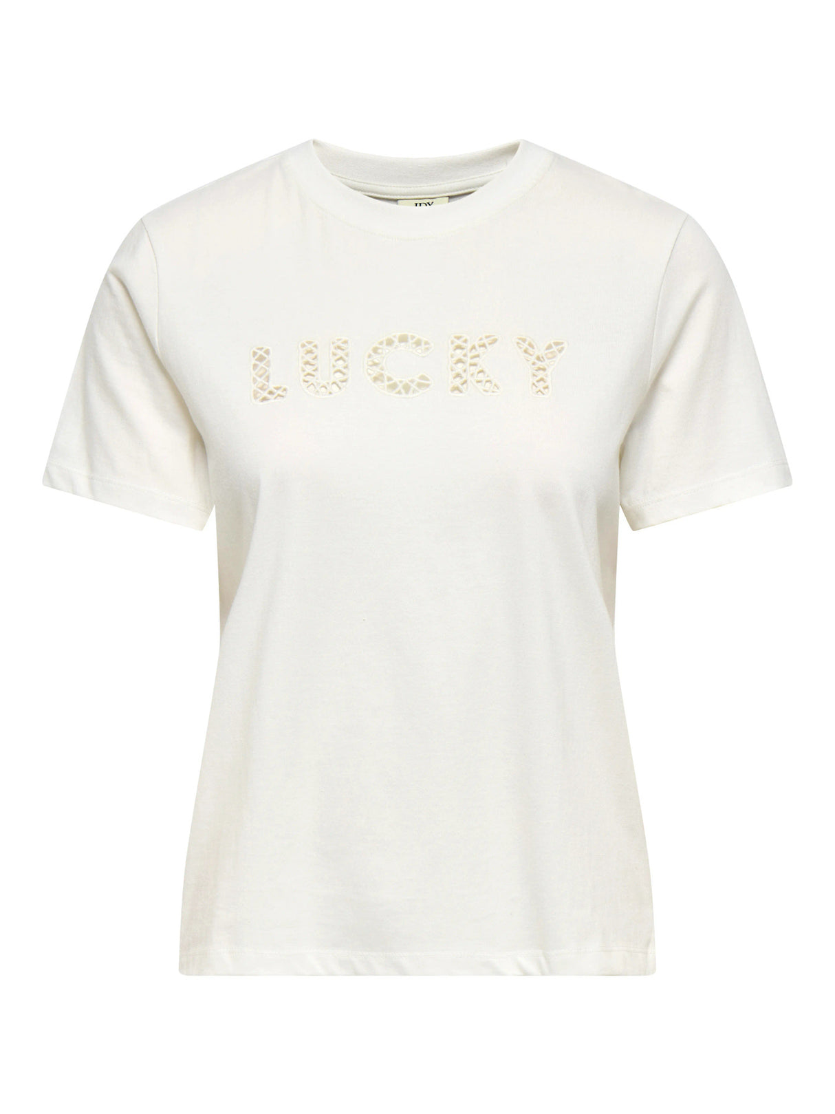 Cloud Dancer LUCKY EMB Top fra JDY - 15356356