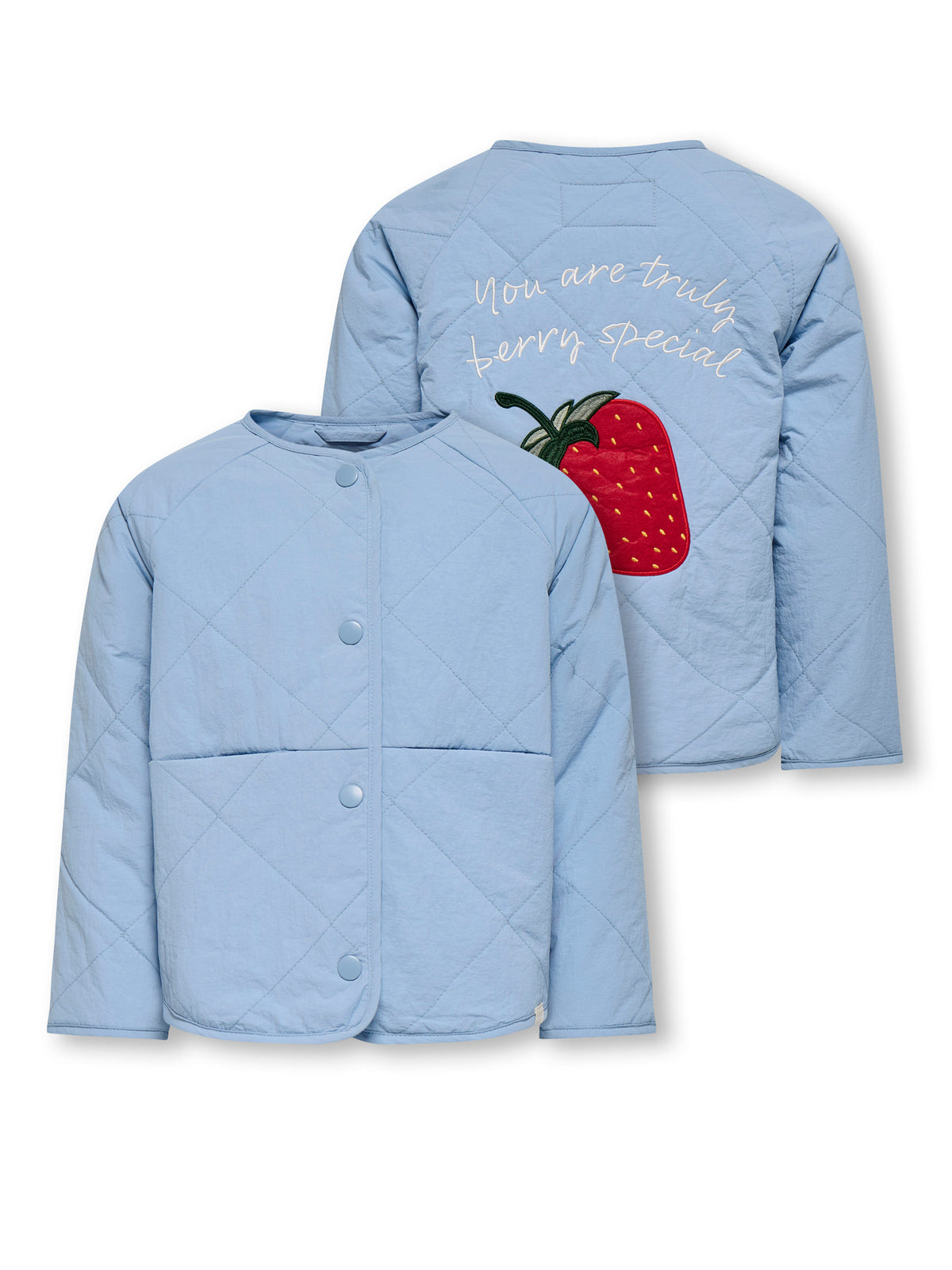 Soft Chambray Strawberry Overtøj fra KIDS MINI GIRL - 15364893