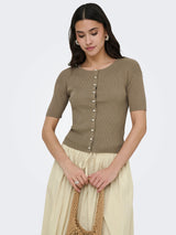 Brun Cardigan,Striktrøje - JDY - 15369786