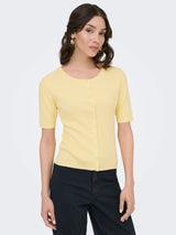 Gul Cardigan,Striktrøje - JDY - 15369786