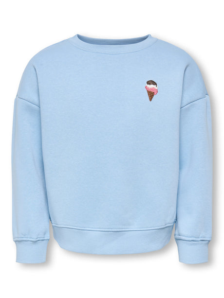 Soft Chambray EMB Icecream Sweatshirt fra KIDS MINI GIRL - 15372850