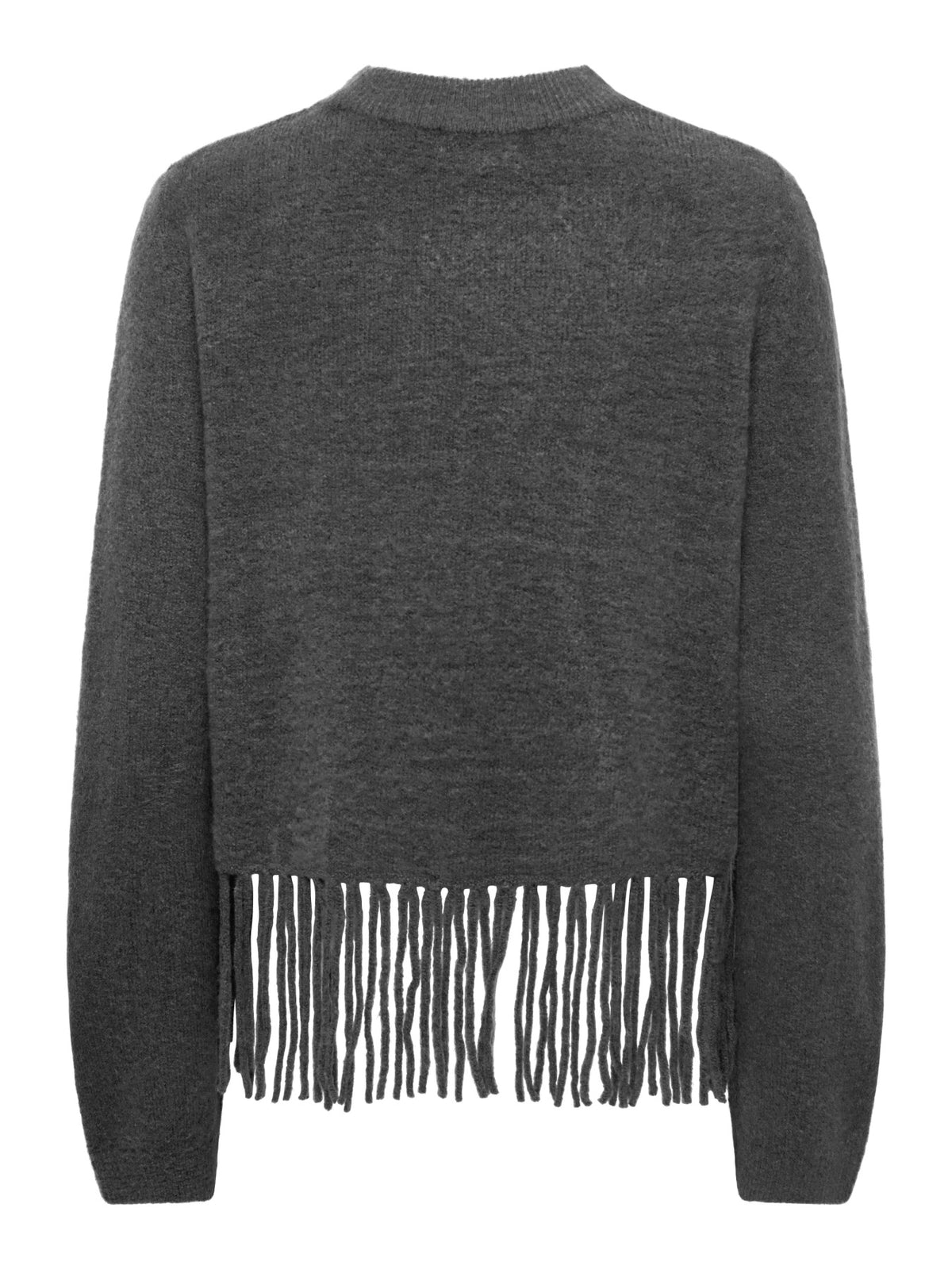 Dark Grey Melange Striktrøje fra JDY - 15374485