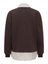 Coffee Bean COLLAR WITH CHECKS Sweatshirt fra JDY - 15381086