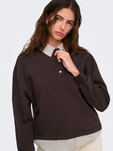Coffee Bean COLLAR WITH CHECKS Sweatshirt fra JDY - 15381086