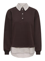 Coffee Bean COLLAR WITH CHECKS Sweatshirt fra JDY - 15381086
