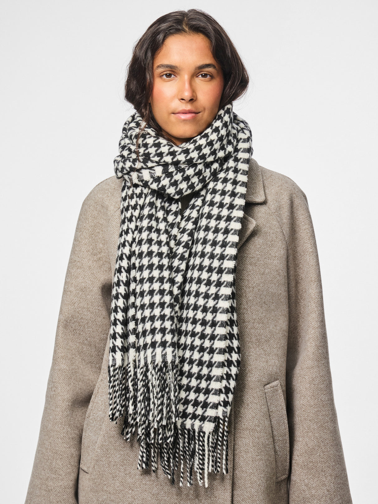 PIECES Black CHECK Halstørklæde - 17083758