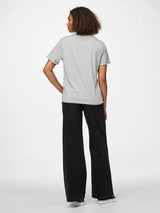 PIECES Light Grey Melange Bluse - 17086970