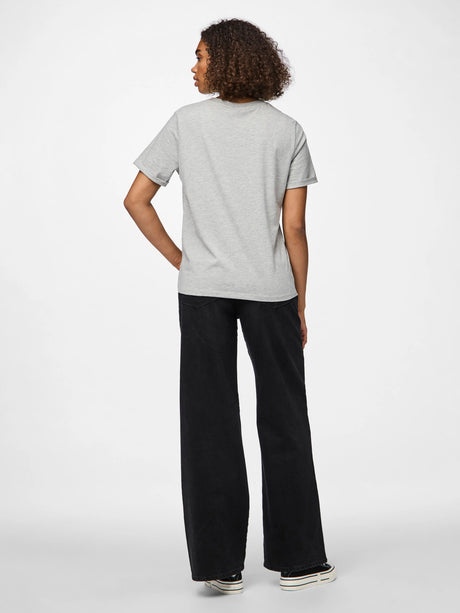 PIECES Light Grey Melange Bluse - 17086970