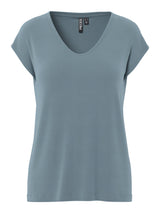 Gråblå Top fra PIECES - 17095260