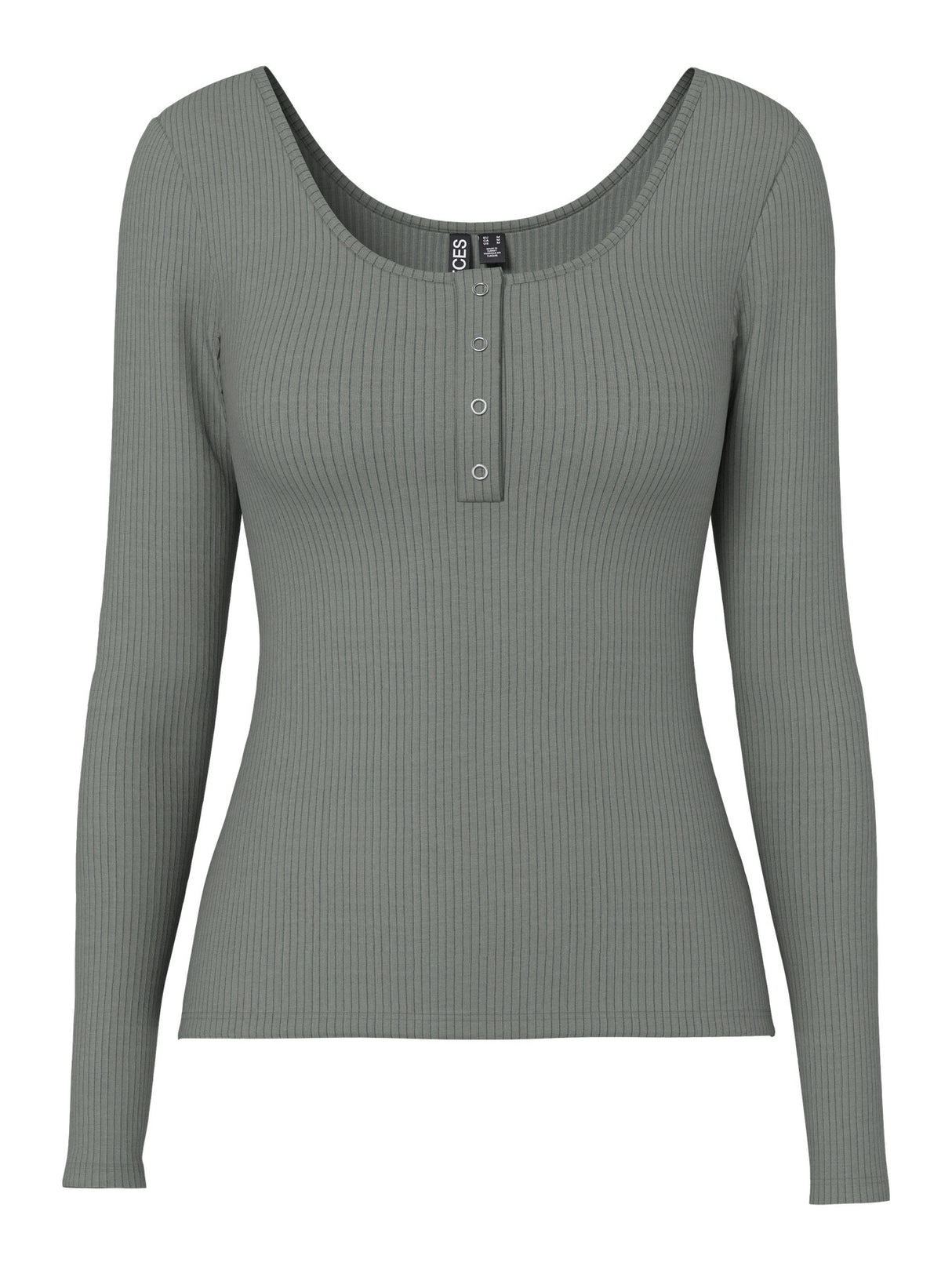 PIECES Castor Gray Top - 17101437