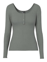 PIECES Castor Gray Top - 17101437