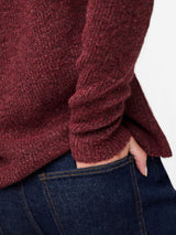 Rød Striktrøje fra PIECES - 17114251