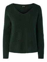 PIECES Darkest Spruce Striktrøje - 17114251