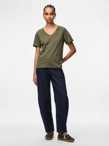 PIECES Deep Lichen Green Bluse - 17120455