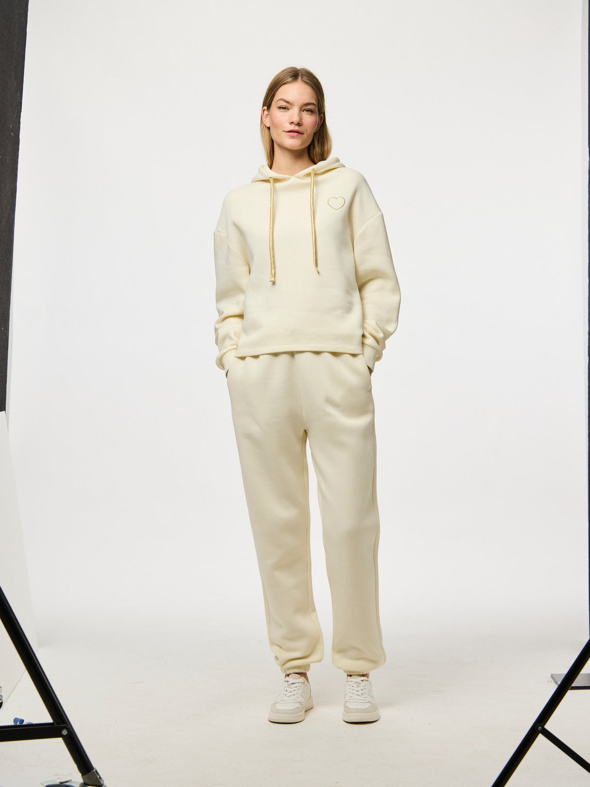 PIECES White Pepper GOLD Sweatshirt - 17121098