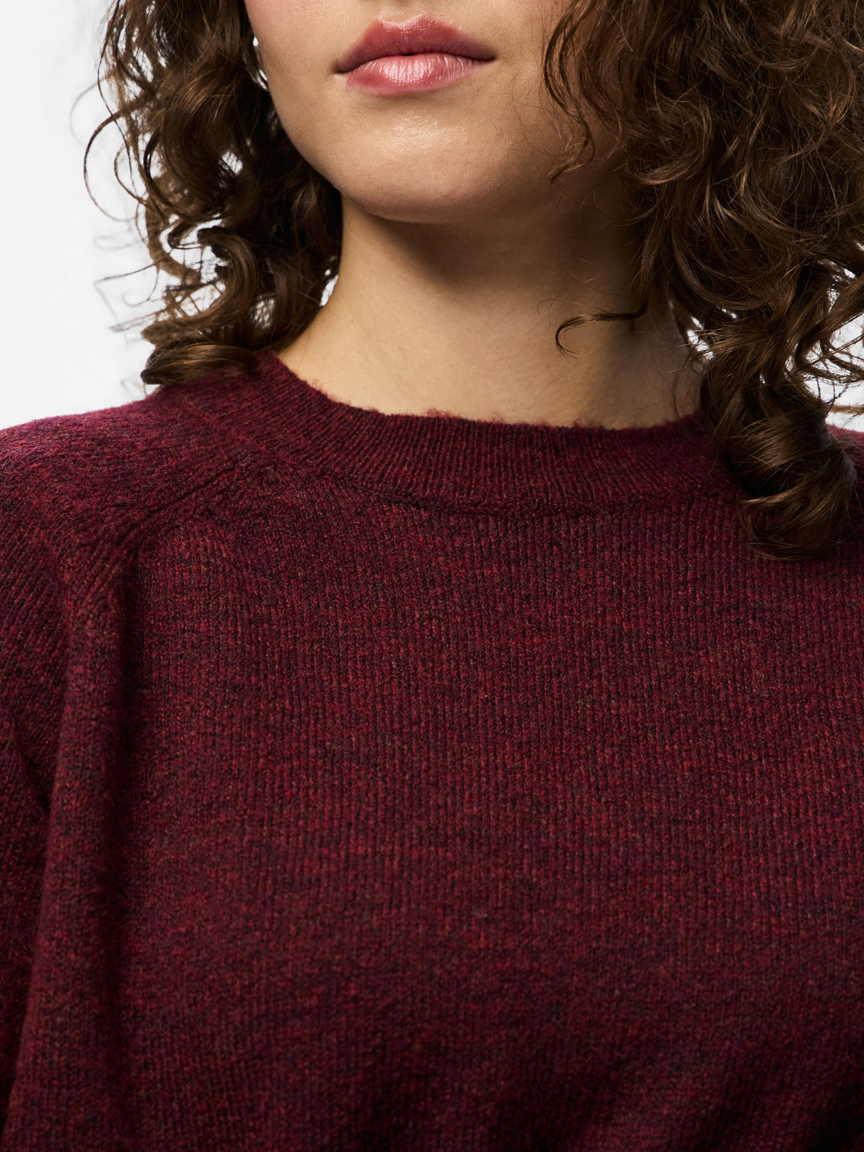 PIECES Tawny Port Striktrøje - 17126277