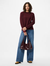 PIECES Tawny Port Striktrøje - 17126277