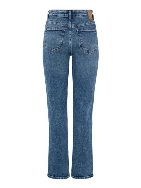 PIECES Medium Blue Denim Bukser - 17147293