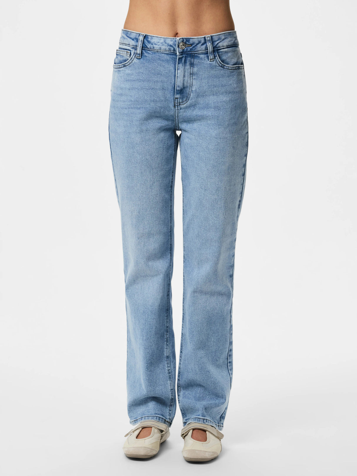 Light Blue Denim Bukser fra PIECES - 17149276