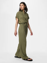 Deep Lichen Green Bukser fra PIECES - 17149314