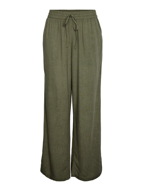 Deep Lichen Green Bukser fra PIECES - 17149314
