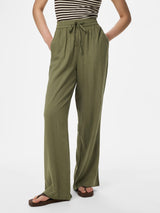 Deep Lichen Green Bukser fra PIECES - 17149314