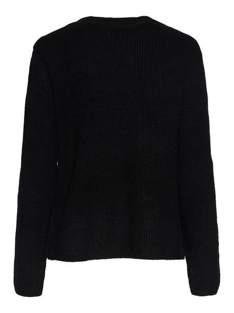 PIECES Black Cardigan,Striktrøje - 17150235