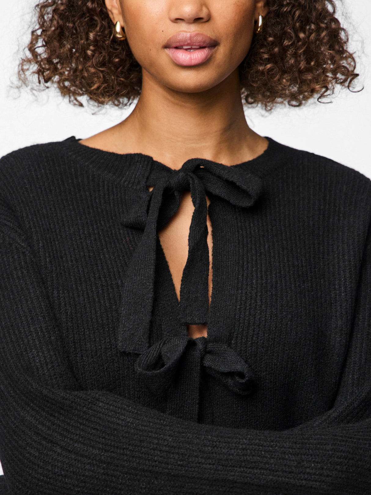 PIECES Black Cardigan,Striktrøje - 17150235