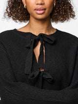 PIECES Black Cardigan,Striktrøje - 17150235