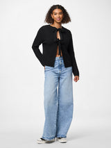 PIECES Black Cardigan,Striktrøje - 17150235