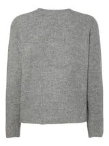 PIECES Medium Grey Melange Cardigan,Striktrøje - 17150235