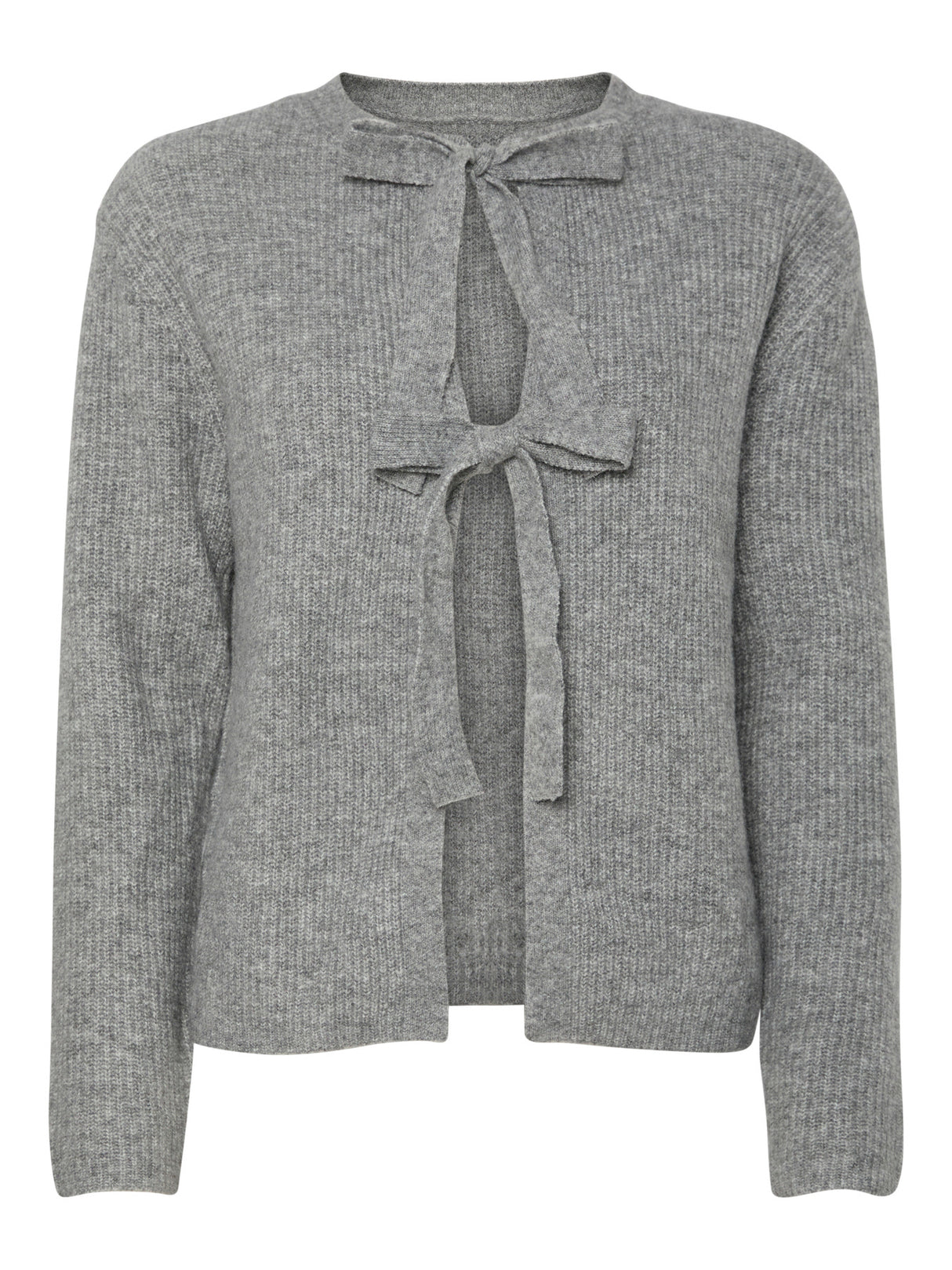 PIECES Medium Grey Melange Cardigan,Striktrøje - 17150235