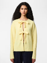 Pale Banana MELANGE Striktrøje fra PIECES - 17150235