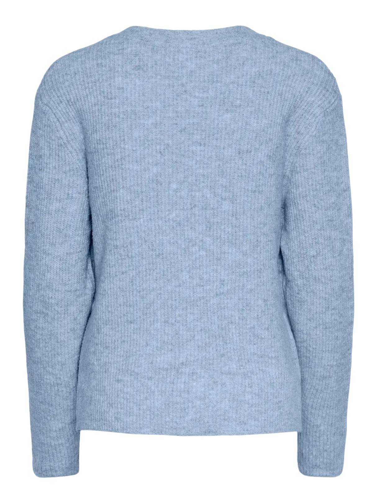 Cashmere Blue MELANGE Striktrøje fra PIECES - 17150235