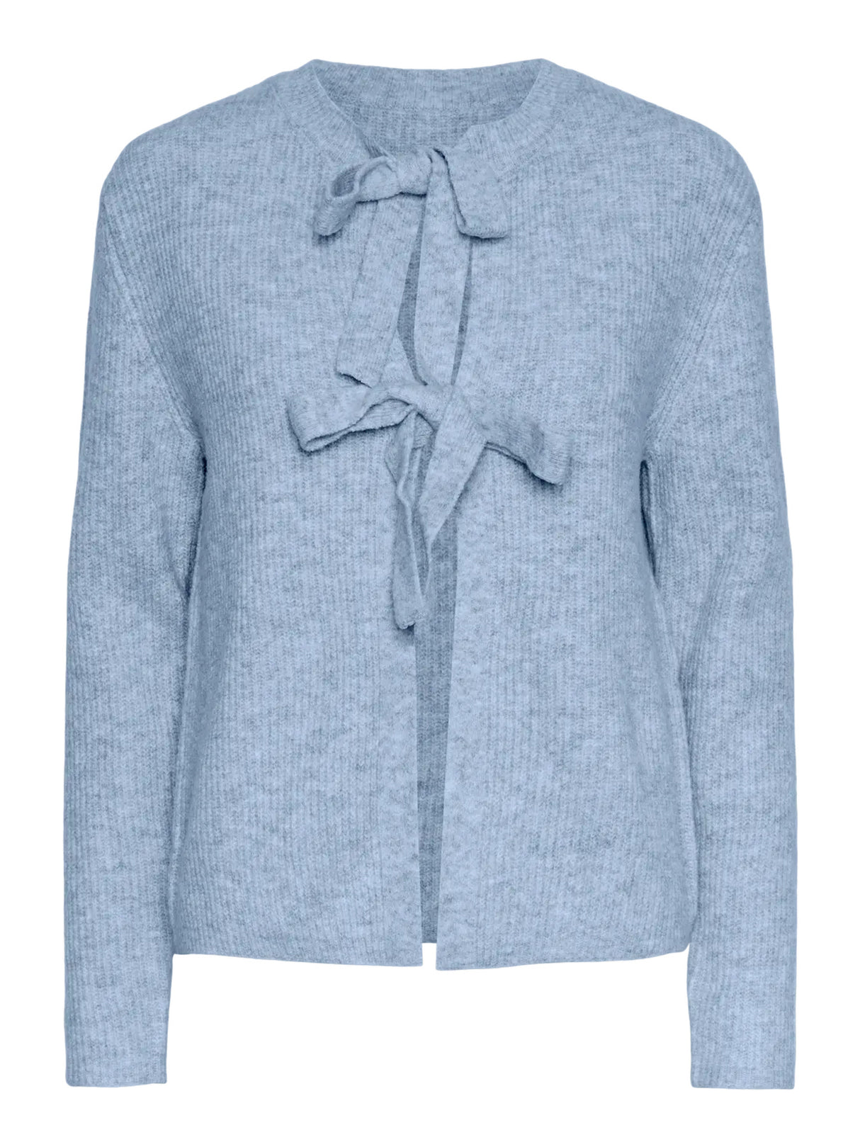 Cashmere Blue MELANGE Striktrøje fra PIECES - 17150235